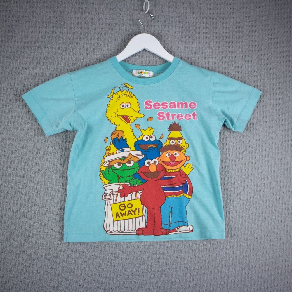 Strawberry Sesame Street Teal Womens Baby Tee